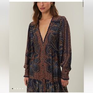 NWT FARM RIO Elegant Glam Floral Mini Dress